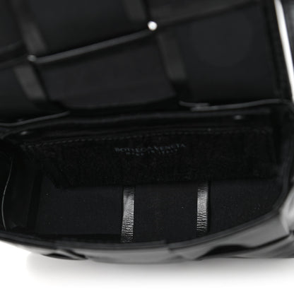 Bottega Veneta Paper Calfskin Maxi Intreccio Extra Mini Cassette Crossbody Bag Black 4 of 4