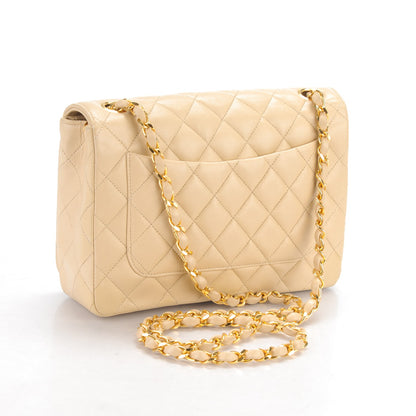 Chanel Lambskin Quilted Small Single Flap Beige 3 of 8