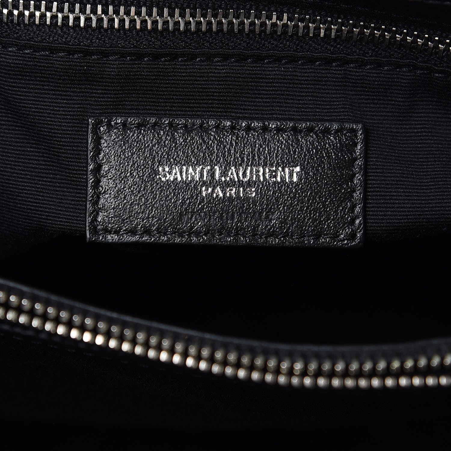 Saint Laurent Calfskin Y Quilted Monogram Medium Loulou Chain Satchel Black 6 of 12