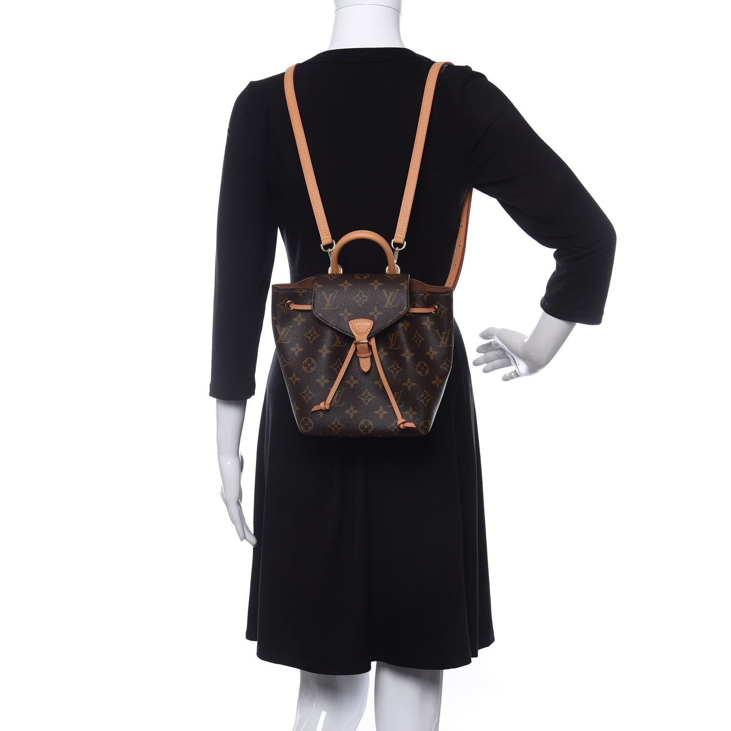 Louis Vuitton Monogram Montsouris BB Backpack Natural 2 of 12