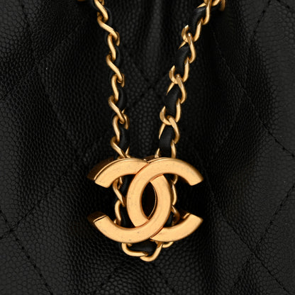 Chanel Caviar Quilted Small Chanel 25 Handbag Black 11 of 14