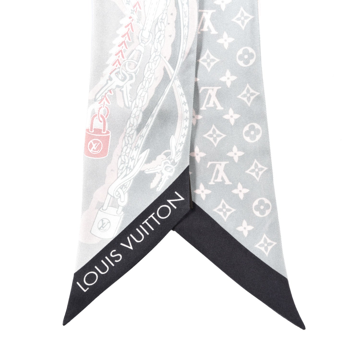 Louis Vuitton Silk Dreamonogram Bandeau Grey 2 of 3