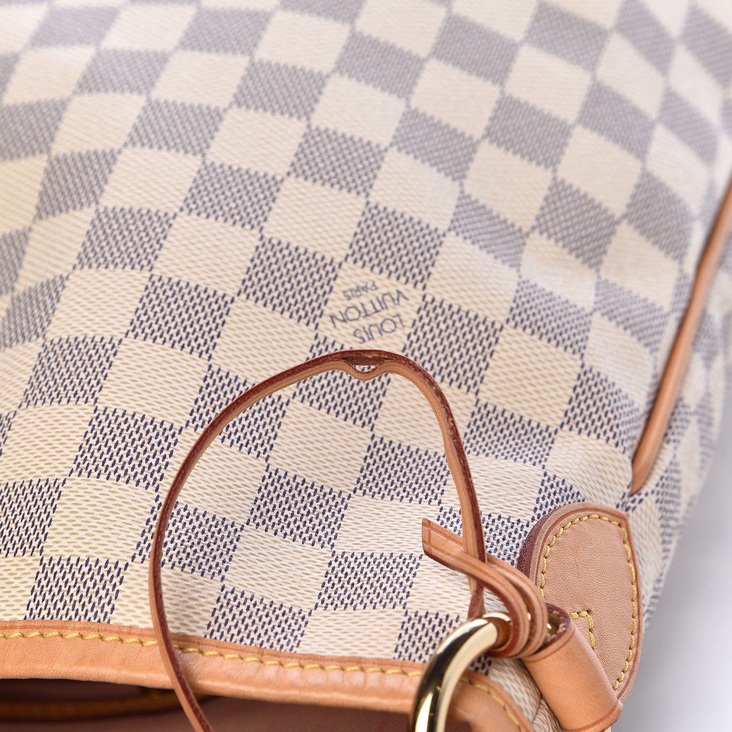 Louis Vuitton Damier Azur Delightful MM Rose Ballerine 17 of 18