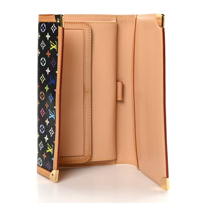 Louis Vuitton Monogram Multicolor Porte Tresor International Wallet Black 5 of 8