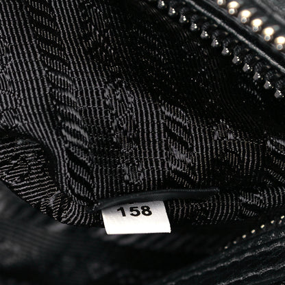 Prada Vitello Daino Shopping Satchel Black 7 of 9