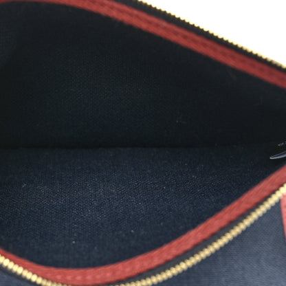 Hermes Toile Militaire Vache Hunter Herbag Zip Retourne 31 PM Rouge Sellier Bleu Marine 7 of 10