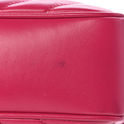 Saint Laurent Calfskin Matelasse Monogram Lou Camera Bag Bright Pink 12 of 12