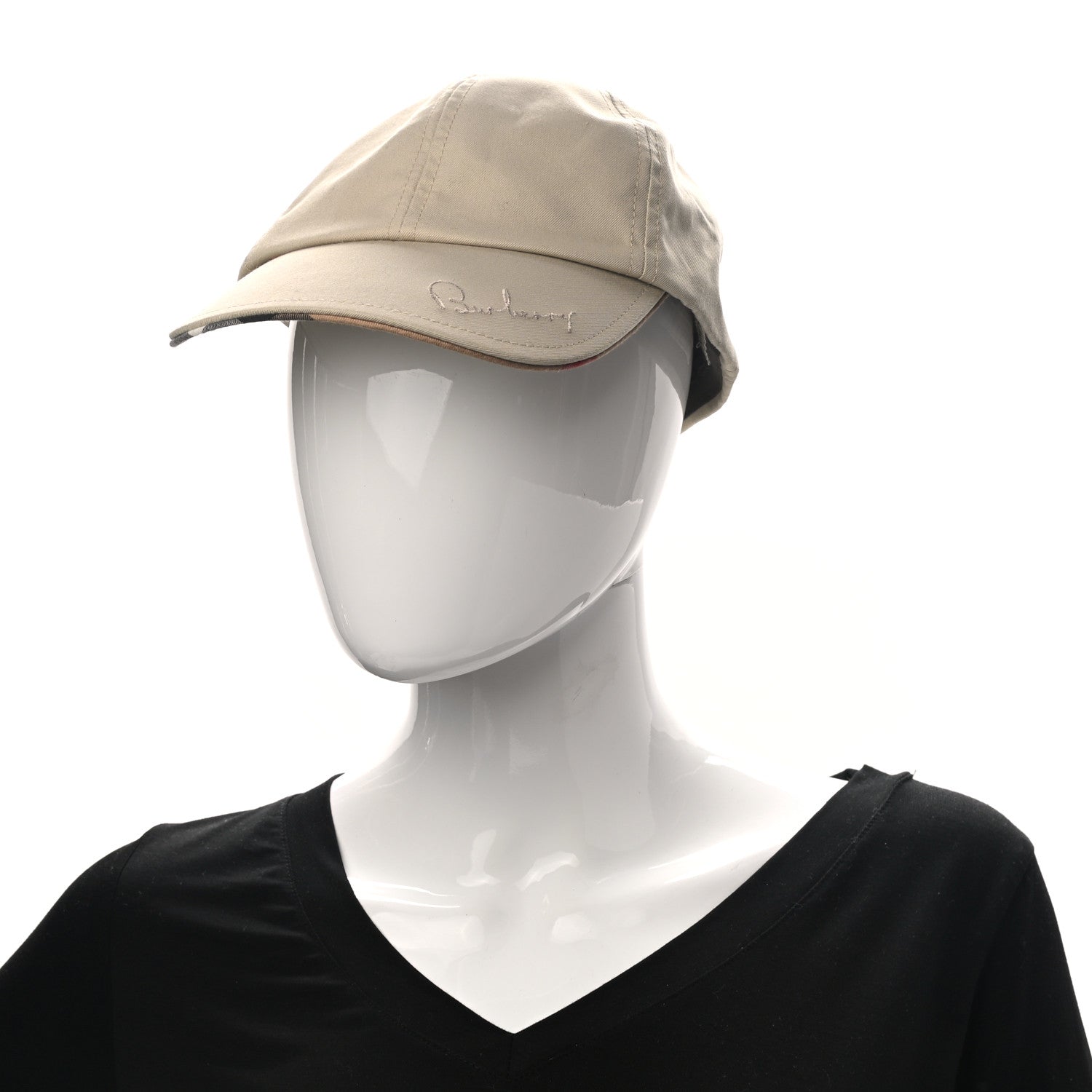Burberry Cotton Logo Baseball Cap Beige 2 of 8