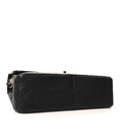 Chanel Caviar Quilted Jumbo Double Flap Black 4 of 10