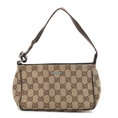 Gucci Monogram Shoulder Bag Dark Brown 1 of 10