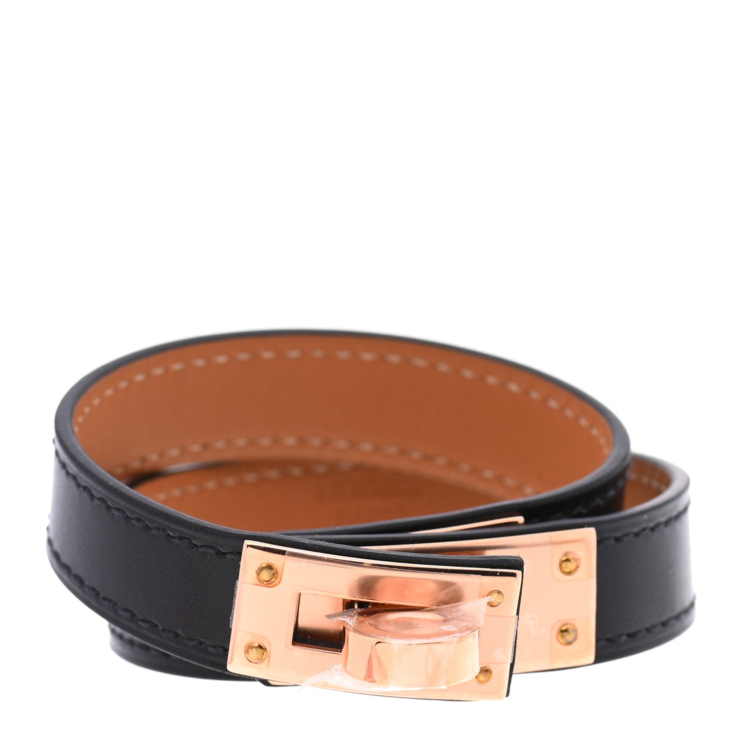 Hermes Box Kelly Double Tour Bracelet T1 Black 1 of 7