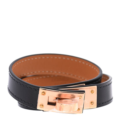 Hermes Box Kelly Double Tour Bracelet T1 Black 1 of 7