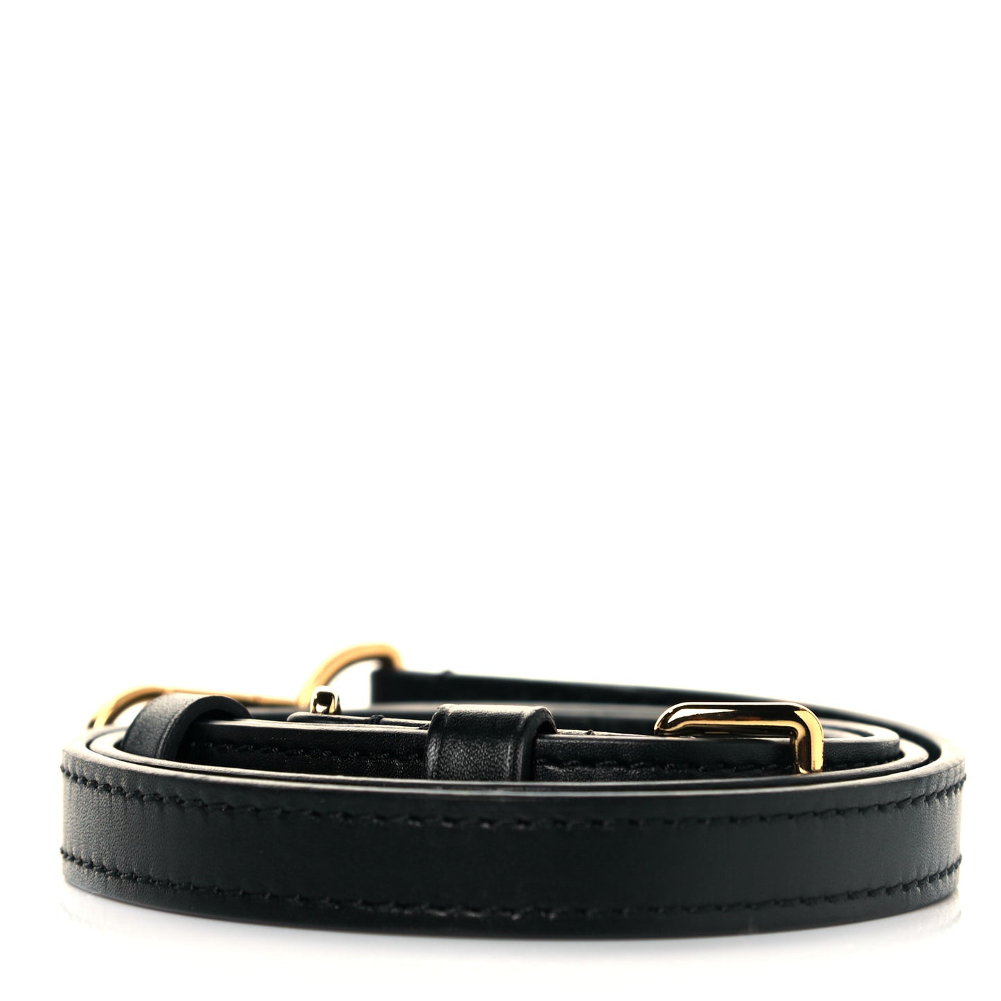Calfskin 16mm Adjustable Shoulder Strap Black