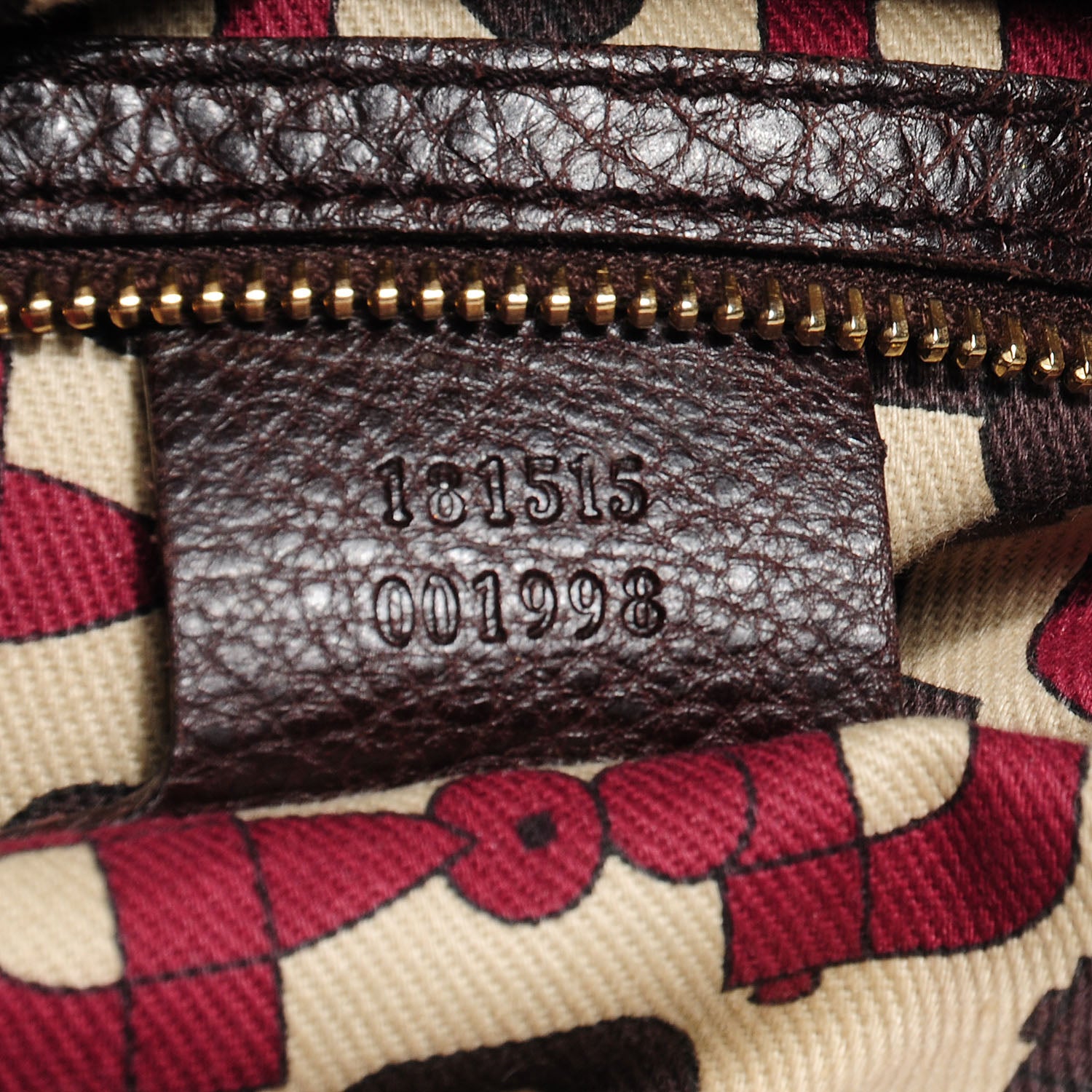 Gucci Leather Guccissima Medium Signoria Hobo Dark Brown 7 of 8