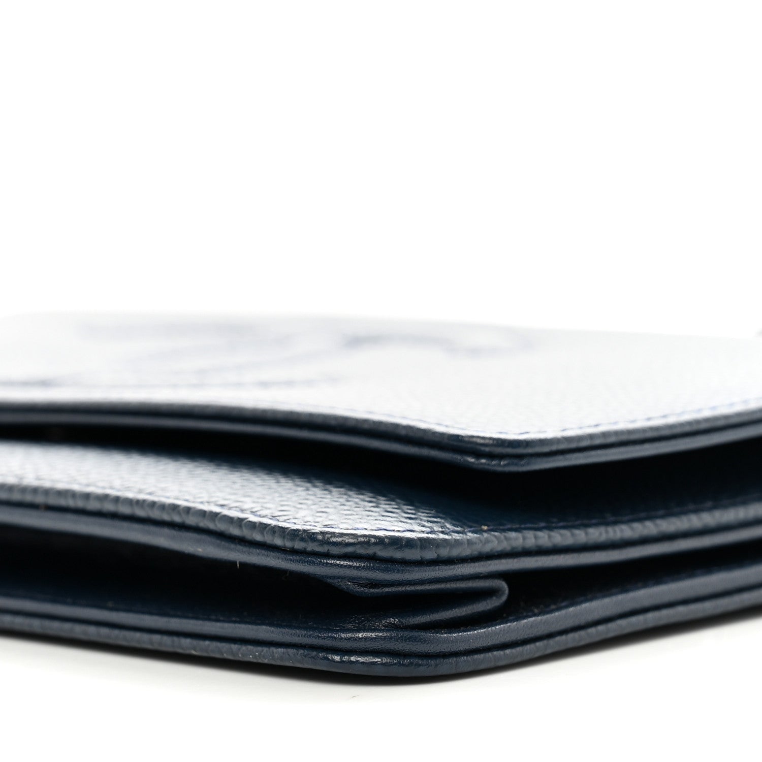 Chanel Caviar Timeless CC Wallet on Chain WOC Navy Blue 11 of 12