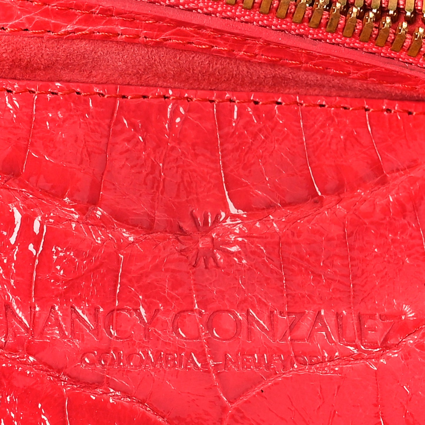 Crocodile Shoulder Bag Red