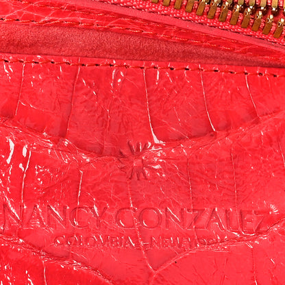 Nancy Gonzalez Crocodile Shoulder Bag Red 6 of 8