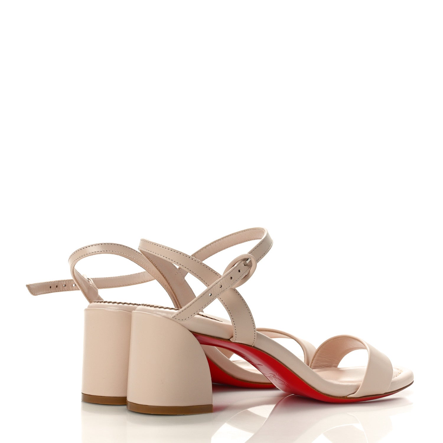 Christian Louboutin Nappa Miss Jane 55 Sandal Pumps 38 Leche 4 of 8