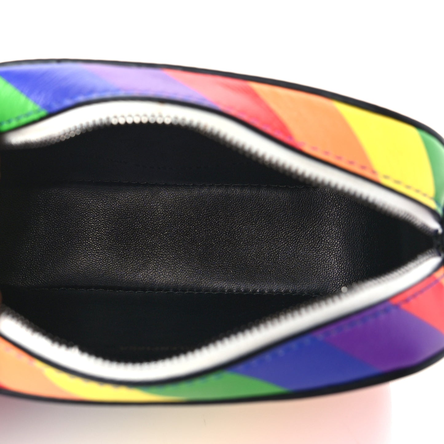 Smooth Calfskin Rainbow Logo XS Ville Camera Bag Multicolor