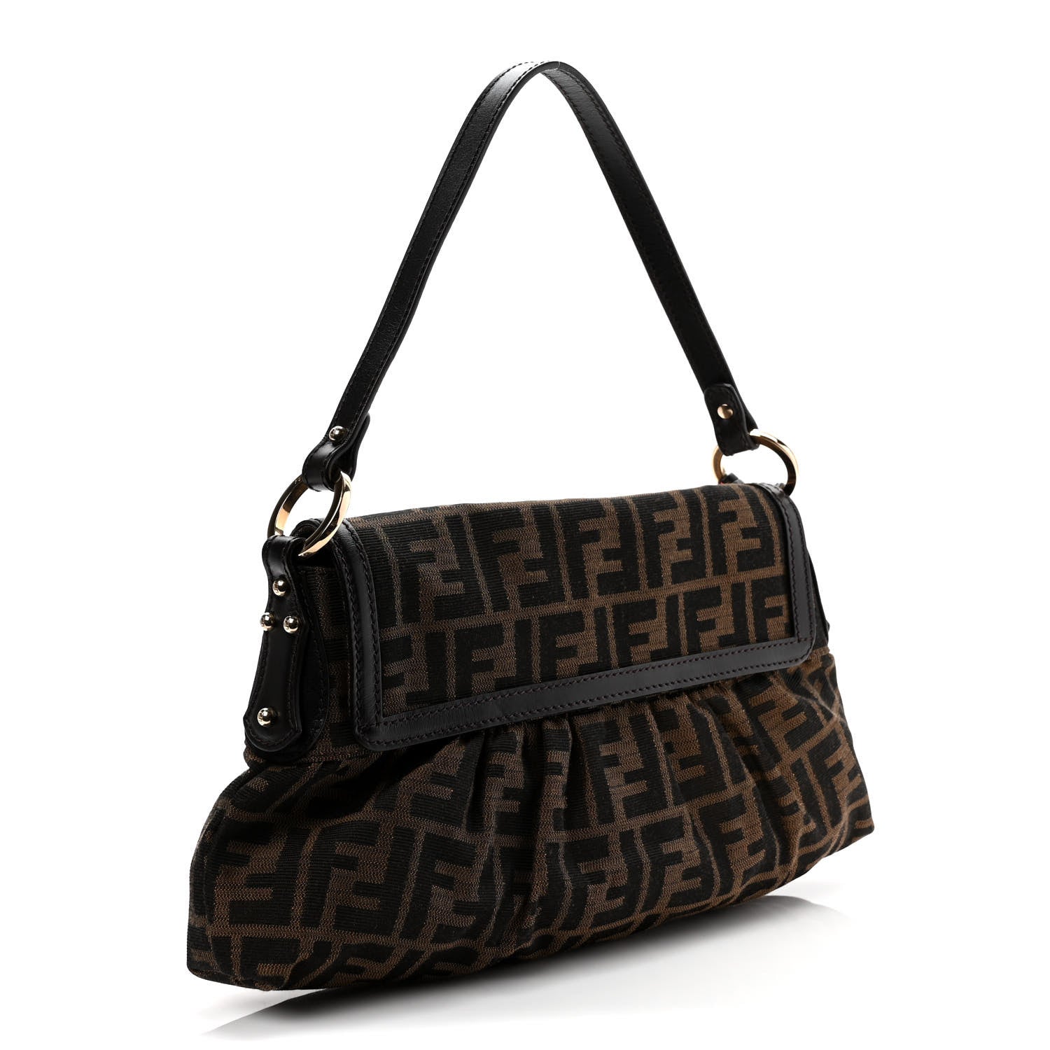 Fendi Zucca Small Chef Shoulder Bag Tobacco 3 of 8