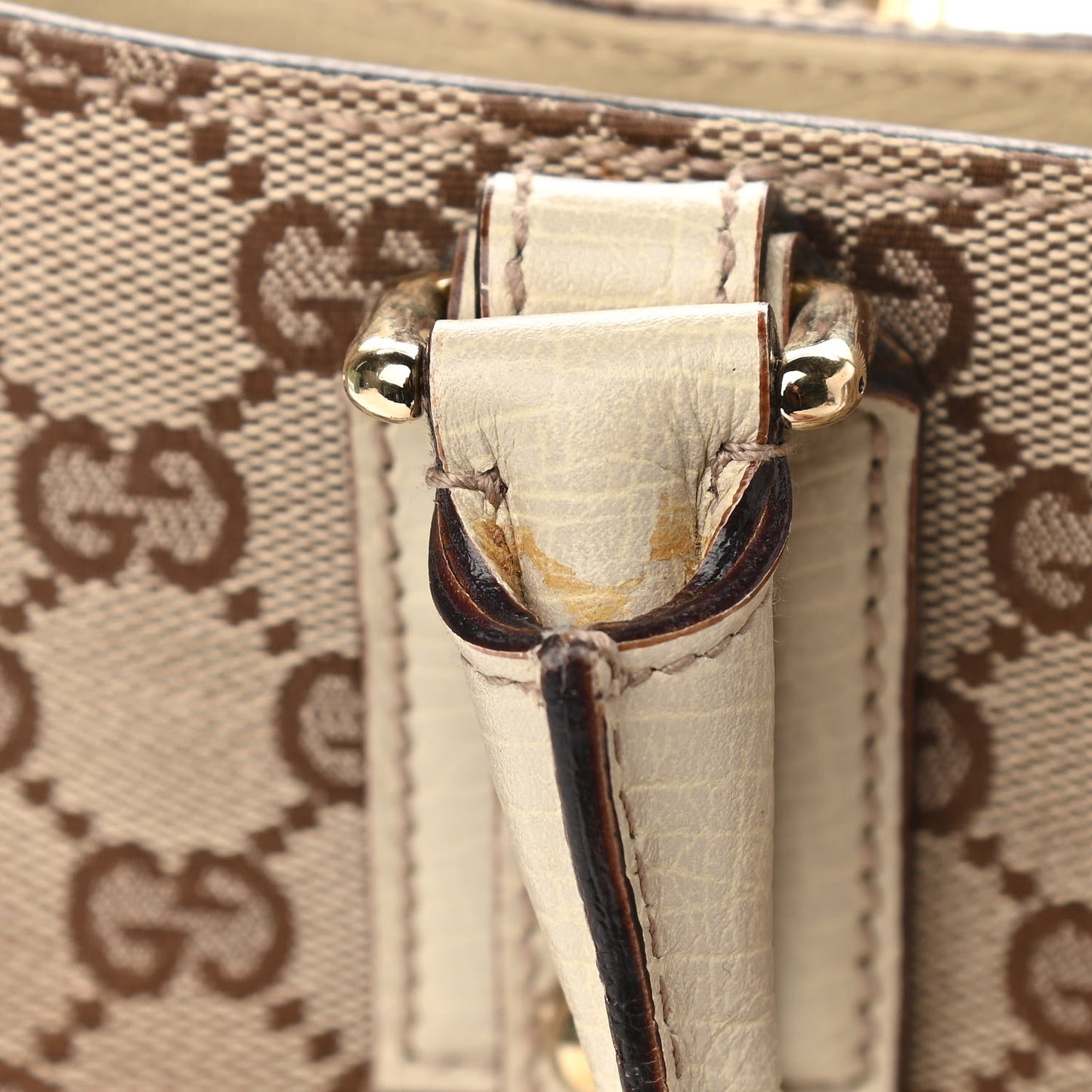 Monogram Small Hasler Tote Off White