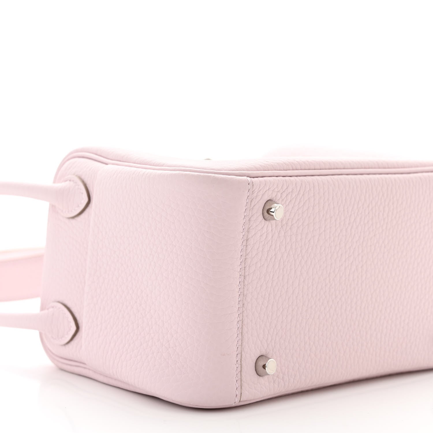 Hermes Taurillon Clemence Verso Mini Lindy 20 Mauve Pale 9 of 11