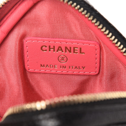 Chanel Caviar Quilted Diamond Coin Purse With Chain Black 7 of 8