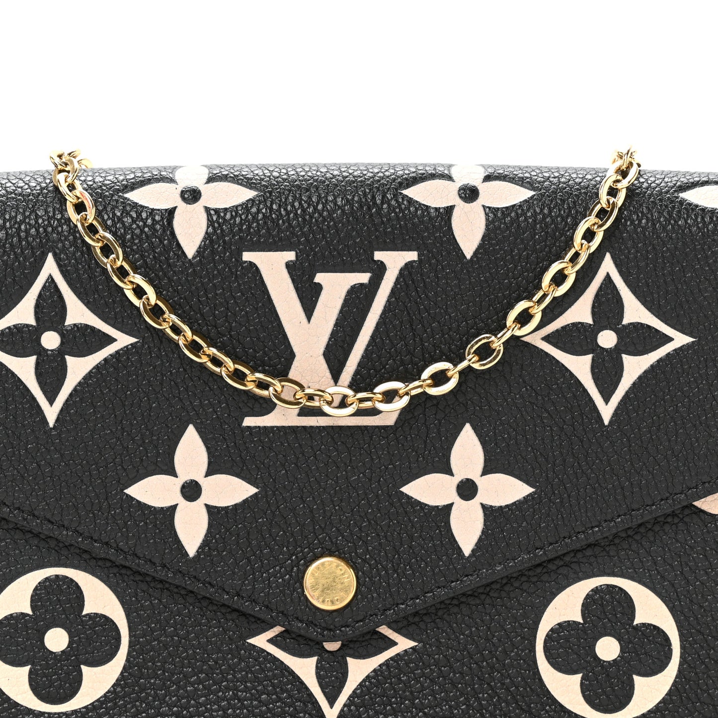 Empreinte Monogram Giant Felicie Pochette Black Beige