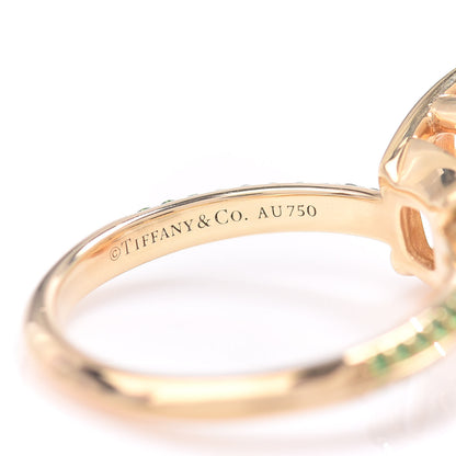 Tiffany 18K Yellow Gold Citrine Tsavorite Sparklers Ring 50 5.5 5 of 6