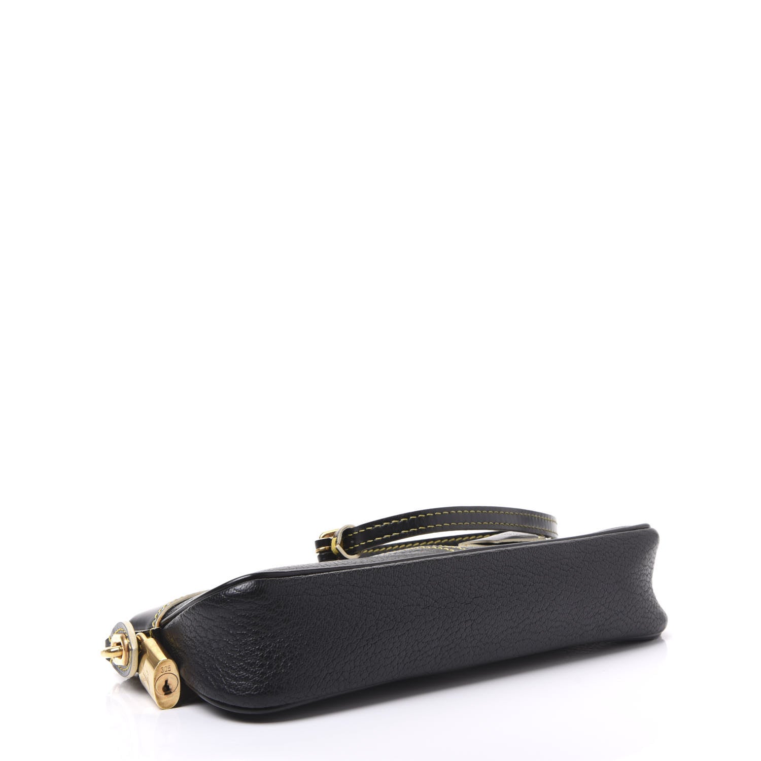 Louis Vuitton Suhali Lockit Clutch Black 3 of 9