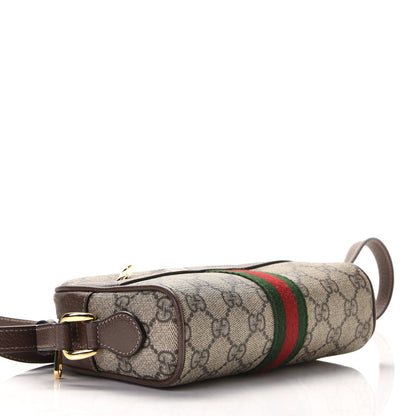 Gucci GG Supreme Monogram Web Mini Ophidia Shoulder Bag Brown 5 of 6
