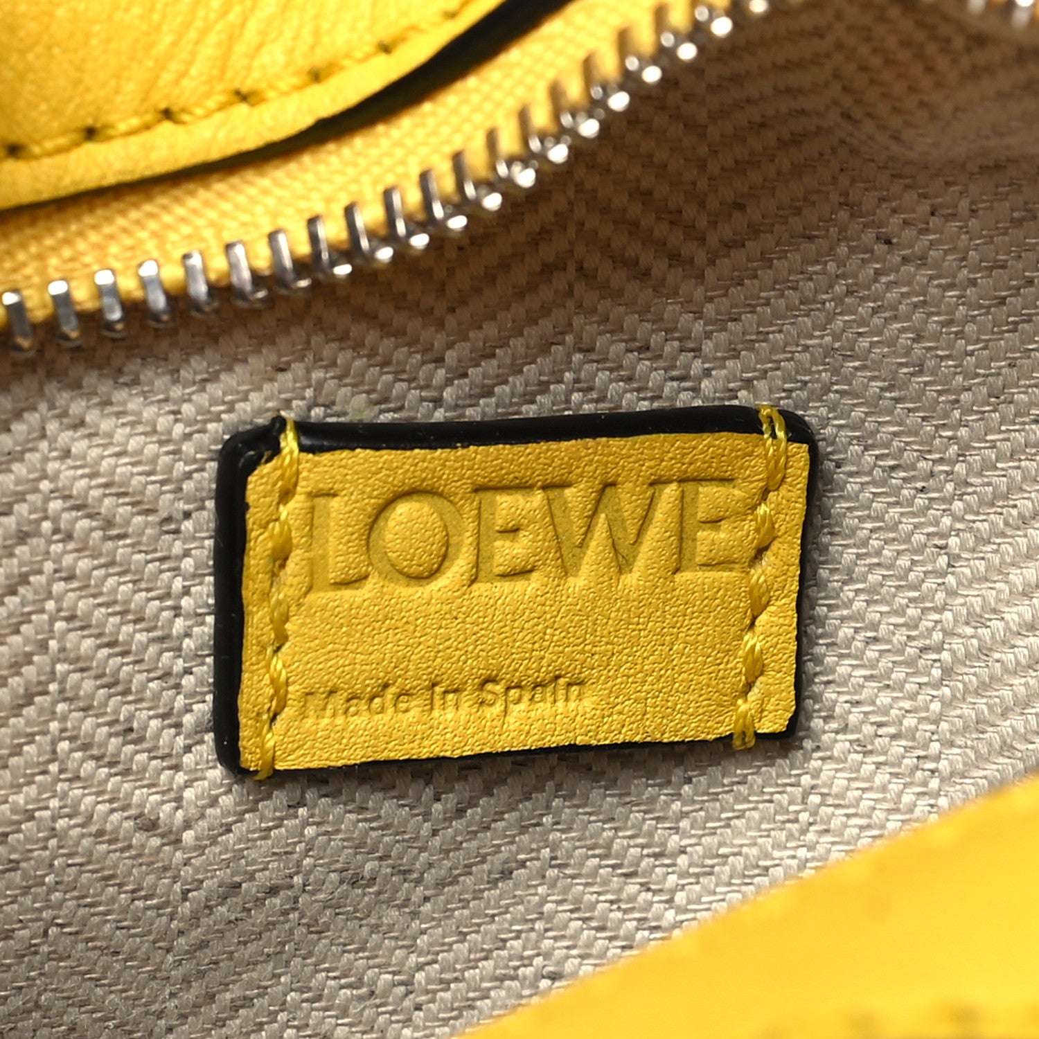 Loewe Calfskin Nano Puzzle Bag Yellow 6 of 10