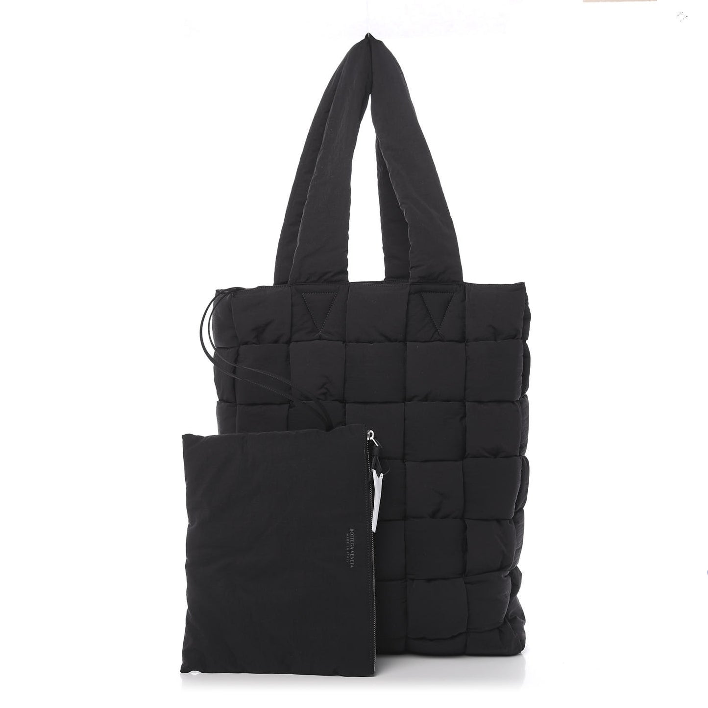 Nylon Intrecciato The Padded Tote Black