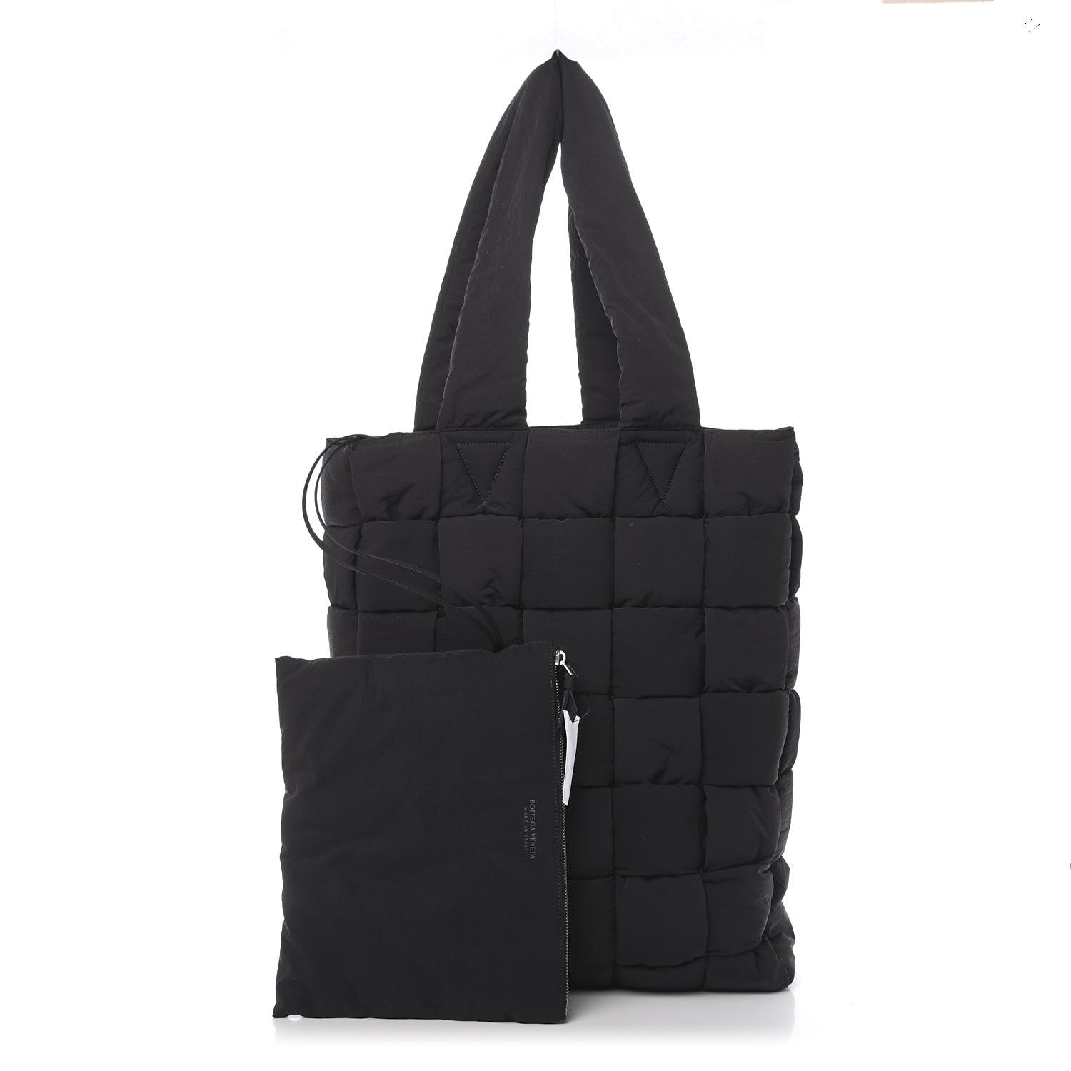 Bottega Veneta Nylon Intrecciato The Padded Tote Black 1 of 9