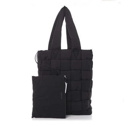 Bottega Veneta Nylon Intrecciato The Padded Tote Black 1 of 9
