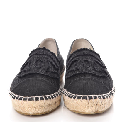 Chanel Canvas CC Espadrilles 39 Black 2 of 8