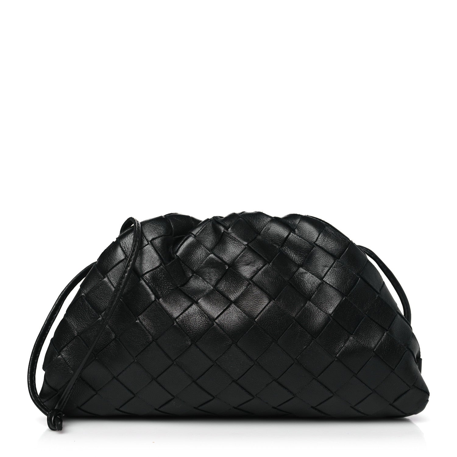 Bottega Veneta BOTTEGA VENETA Nappa Intrecciato The Mini Pouch Black 1 of 9