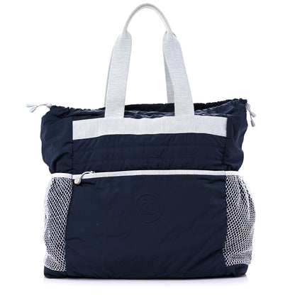 Chanel Nylon Sport Tote Navy White 1 of 18