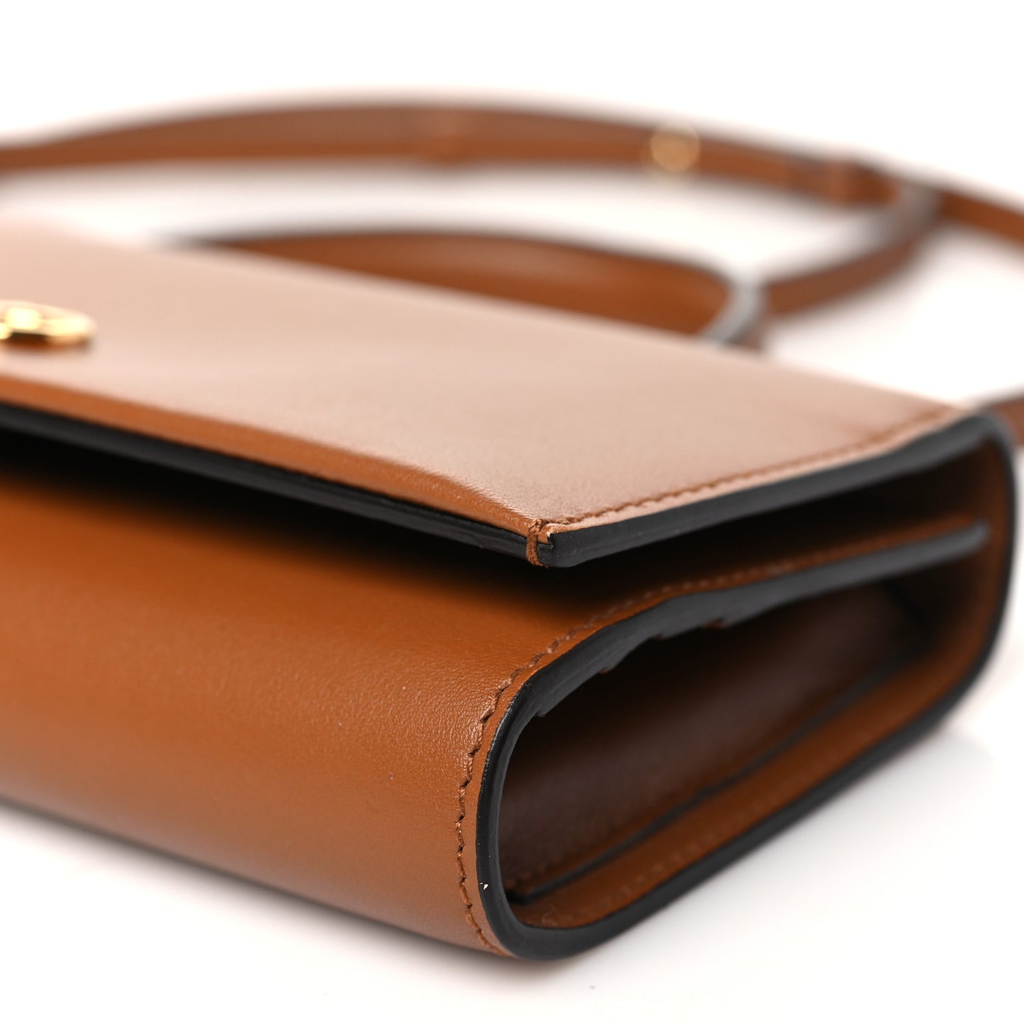 Smooth Calfskin Gancini Top Handle Wallet On Chain Sella