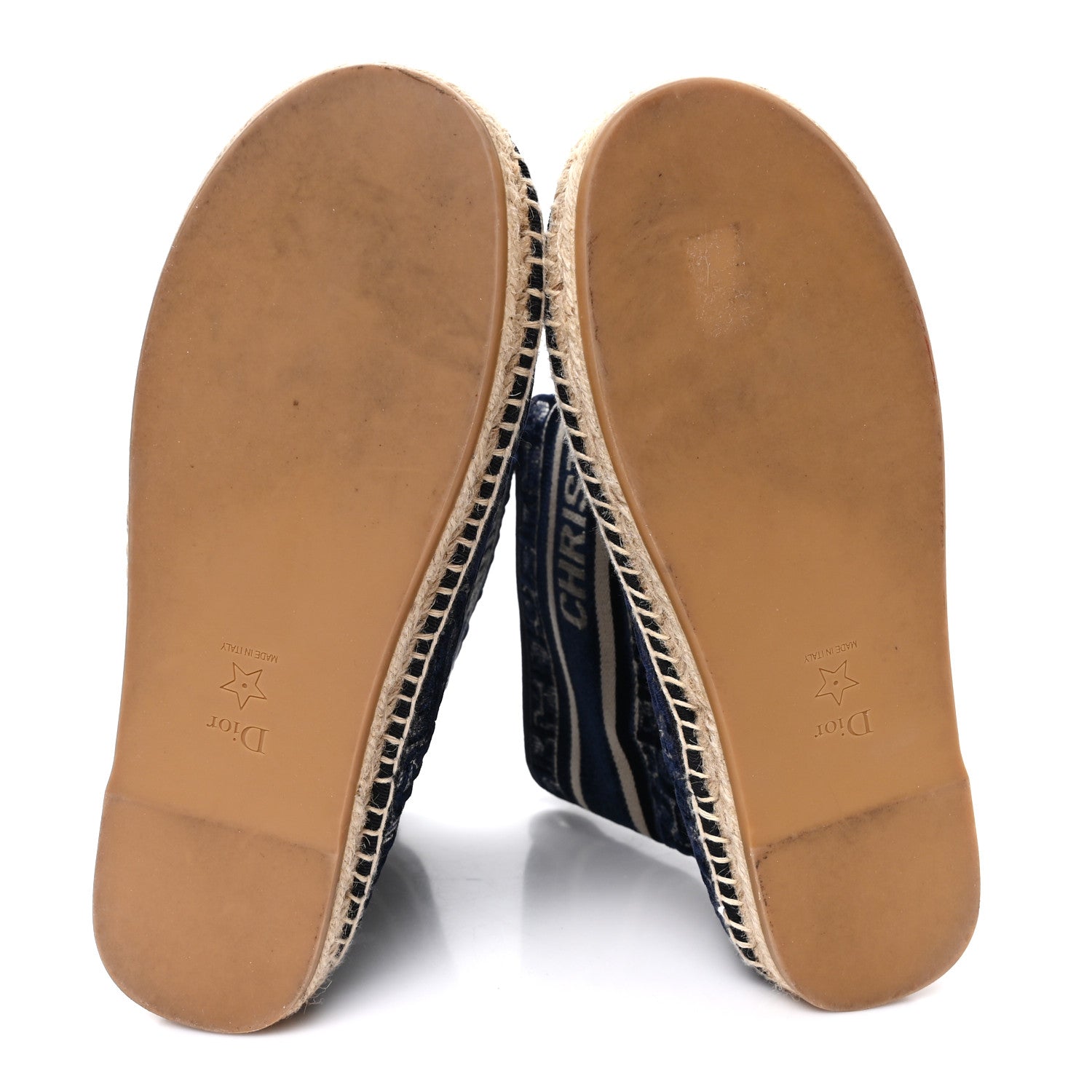 Christian Dior Velvet Oblique Granville Espadrille Boots 39.5 Deep Blue 6 of 9
