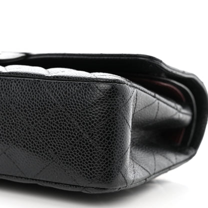 Chanel Caviar Quilted Medium Double Flap Black 10 of 12