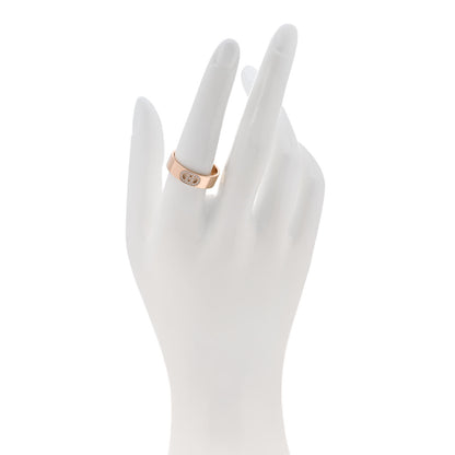 Hermes 18K Rose Gold Diamond PM H D'Ancre Ring 57 8 2 of 5