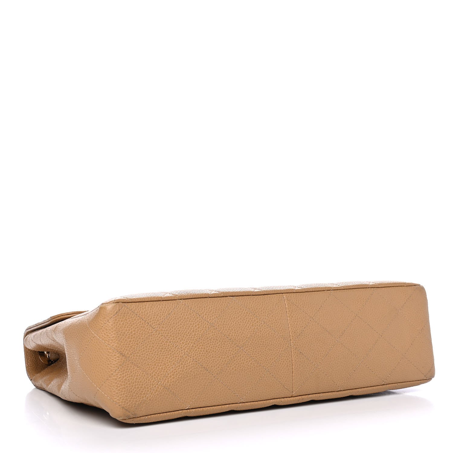 Chanel Caviar Quilted Jumbo Single Flap Beige 3 of 5