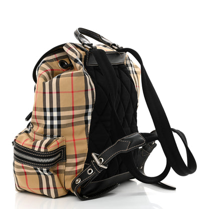 Burberry Nylon Vintage Check Medium Rucksack Backpack Antique Yellow 3 of 13