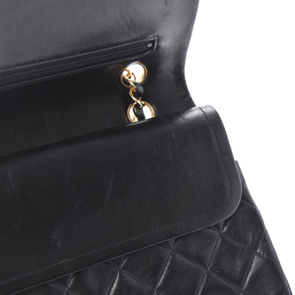Chanel Lambskin Quilted Medium Double Flap Black 13 of 13