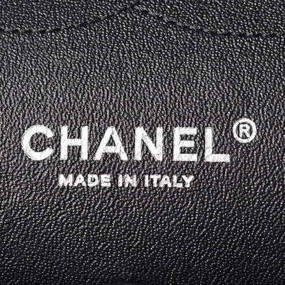 Chanel Caviar Chevron Quilted Jumbo Double Flap Black 8 of 10