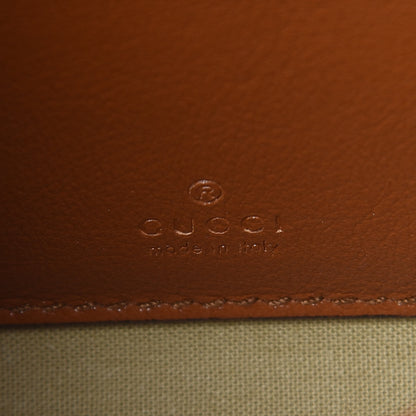 Gucci Vintage Canvas Calfskin Web Mini Rajah Slim Flap Shoulder Bag Sand Light Cuir 8 of 11