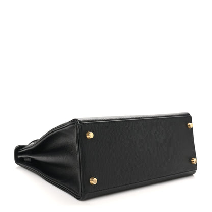 Hermes Taurillon Clemence Kelly Retourne 28 Black 3 of 9