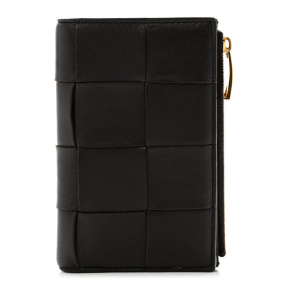 Bottega Veneta Nappa Maxi Intrecciato Medium Cassette Bifold Zip Wallet Fondant 1 of 6
