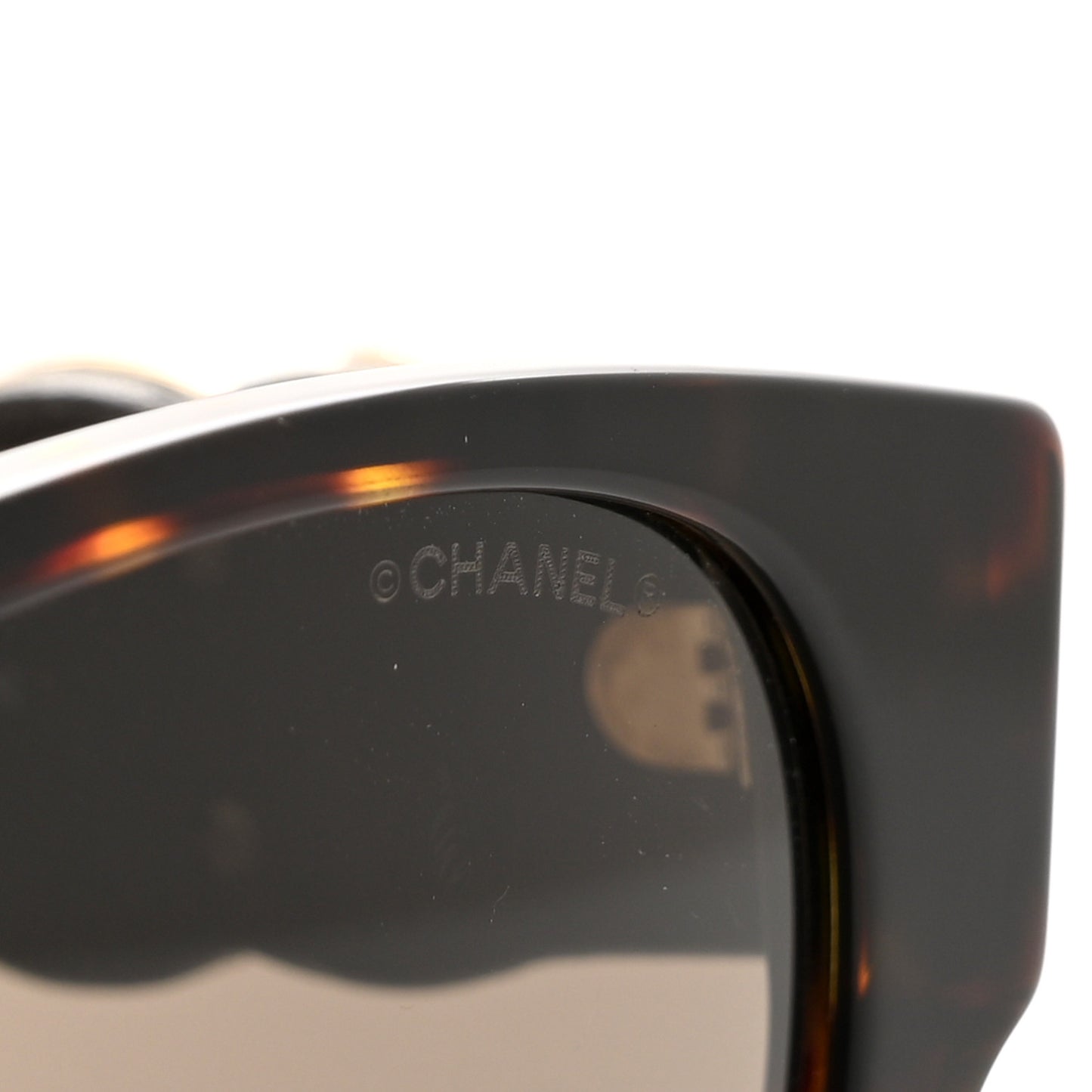 Crystal Lambskin CC Sunglasses 5455-Q-A Tortoise